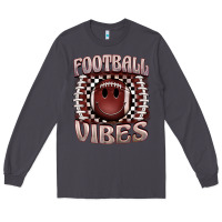 Smoke football vibes smiley face Long Sleeve Tee - BarkalooDesign