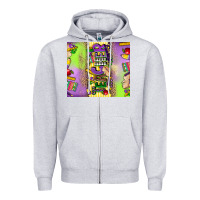 Heather Grey teacher mardi gras Zipper Hoodie - CowGirlArtShop