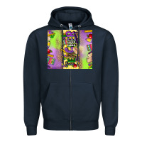 Navy teacher mardi gras Zipper Hoodie - CowGirlArtShop