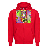 Red teacher mardi gras Zipper Hoodie - CowGirlArtShop