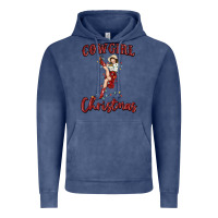 Vintage Denim cowgirl christmas Vintage Hoodie - MaliasSmallBusiness