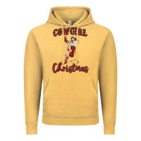 Vintage Mustard cowgirl christmas Vintage Hoodie - MaliasSmallBusiness