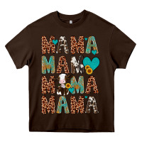 Chocolate Brown mama mama mama mama Heavy Core Tee - Artiststas