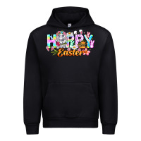 Black Happy Easter Urban Hoodie - CowhideDigitalArt