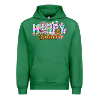 Emerald Happy Easter Urban Hoodie - CowhideDigitalArt
