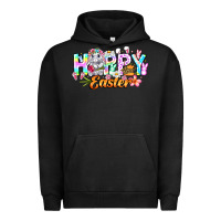Pigment Black Happy Easter Urban Hoodie - CowhideDigitalArt