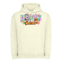 Pigment Pistachio Happy Easter Urban Hoodie - CowhideDigitalArt