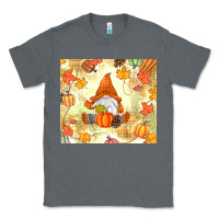 Charcoal Heather fall gnome Classic Tee - MaliasSmallBusiness