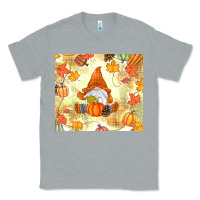 Heather Grey fall gnome Classic Tee - MaliasSmallBusiness