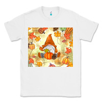 White fall gnome Classic Tee - MaliasSmallBusiness