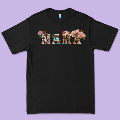 Western Floral Mama Premium Tee Designed By Lillyallendesigns