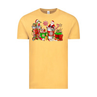 Vintage Mustard Santa coffee cups Vintage Tee - NancyCooperArtShop