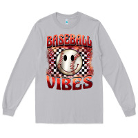 Moon Dust baseball vibes smiley face Long Sleeve Tee - BarkalooDesign
