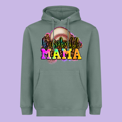 Baseball Mama Heavyweight Hoodie Designed By Oliviacreatesart