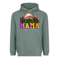 Sage baseball mama Heavyweight Hoodie - OliviaCreatesArt