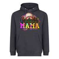 Smoke baseball mama Heavyweight Hoodie - OliviaCreatesArt