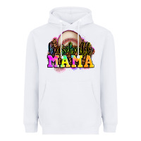 White baseball mama Heavyweight Hoodie - OliviaCreatesArt