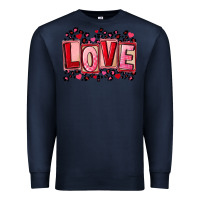 Navy Valentine's Day love Premium Sweatshirt - FaDigitalArtStudio