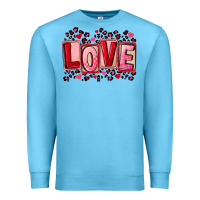 Ocean Blue Valentine's Day love Premium Sweatshirt - FaDigitalArtStudio