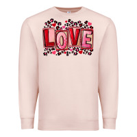 Pale Pink Valentine's Day love Premium Sweatshirt - FaDigitalArtStudio