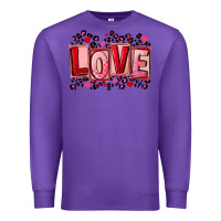 Purple Valentine's Day love Premium Sweatshirt - FaDigitalArtStudio