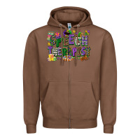Chestnut speech therapist mardi gras cowgirl Zipper Hoodie - CowGirlArtShop