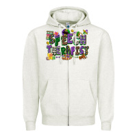Oatmeal Heather speech therapist mardi gras cowgirl Zipper Hoodie - CowGirlArtShop