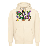 Sandshell speech therapist mardi gras cowgirl Zipper Hoodie - CowGirlArtShop