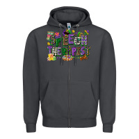 Smoke speech therapist mardi gras cowgirl Zipper Hoodie - CowGirlArtShop