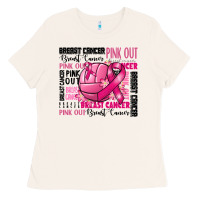 Bone volleyball pink out breast cancer Ladies Tee - RanaPortraitStore