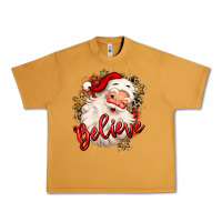 Believe Christmas Santa Claus Urban Heavy Tee | Teevron