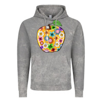 Cloud Rock colorful flora apple teacher Vintage Hoodie - NancyCooperArtShop