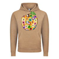Vintage Coffee colorful flora apple teacher Vintage Hoodie - NancyCooperArtShop