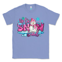 Colony Blue up to snow good pink christmas winter snowman Classic Tee - MaliasSmallBusiness