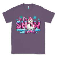 Lavender up to snow good pink christmas winter snowman Classic Tee - MaliasSmallBusiness