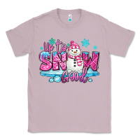 Lilac up to snow good pink christmas winter snowman Classic Tee - MaliasSmallBusiness