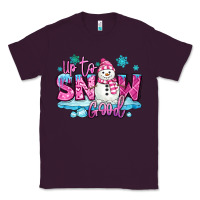 Plum up to snow good pink christmas winter snowman Classic Tee - MaliasSmallBusiness