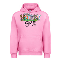 Fuchsia Pink Happy Easter Urban Hoodie - CowhideDigitalArt