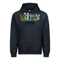 Navy Happy Easter Urban Hoodie - CowhideDigitalArt