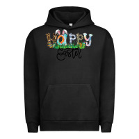 Pigment Black Happy Easter Urban Hoodie - CowhideDigitalArt