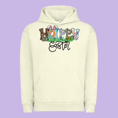 Happy Easter Urban Hoodie Designed By Cowhidedigitalart