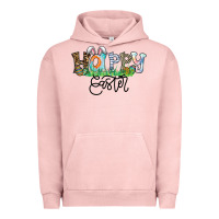 Pigment Salmon Happy Easter Urban Hoodie - CowhideDigitalArt