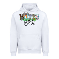 White Happy Easter Urban Hoodie - CowhideDigitalArt