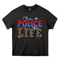 Asphalt police life Heavy Core Tee - AdoDesignShop