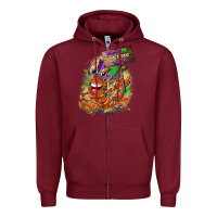 Burgundy throw me something mister Zipper Hoodie - CowGirlArtShop