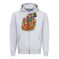 Heather Grey throw me something mister Zipper Hoodie - CowGirlArtShop