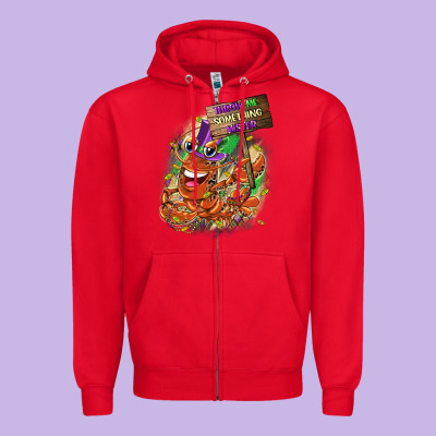 Throw Me Something Mister Zipper Hoodie Designed By Cowgirlartshop