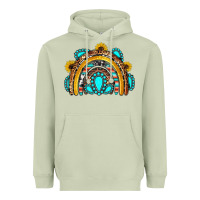 Matcha western gemstones sunflowers rainbow Heavyweight Hoodie - OliviaCreatesArt