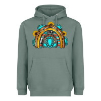 Sage western gemstones sunflowers rainbow Heavyweight Hoodie - OliviaCreatesArt