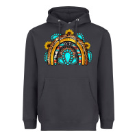 Smoke western gemstones sunflowers rainbow Heavyweight Hoodie - OliviaCreatesArt